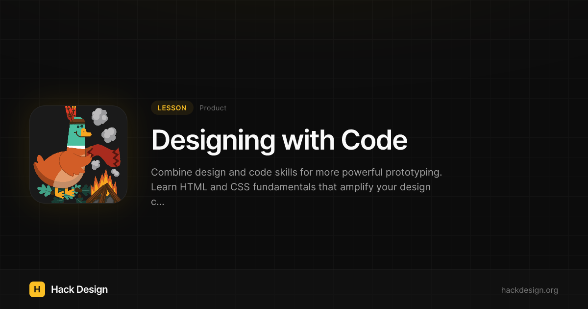 Designing with Code | Hack Design